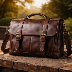 Storite Stylish Small PU Leather Sling Cross Body Travel Office One Side Shoulder Bag for Men